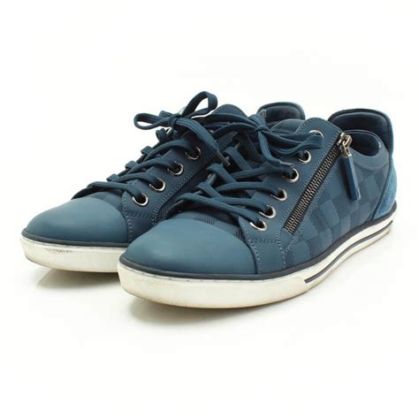 louis vuitton zip up sneaker blue|louis vuitton blue sneakers.